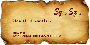 Szuhi Szabolcs névjegykártya